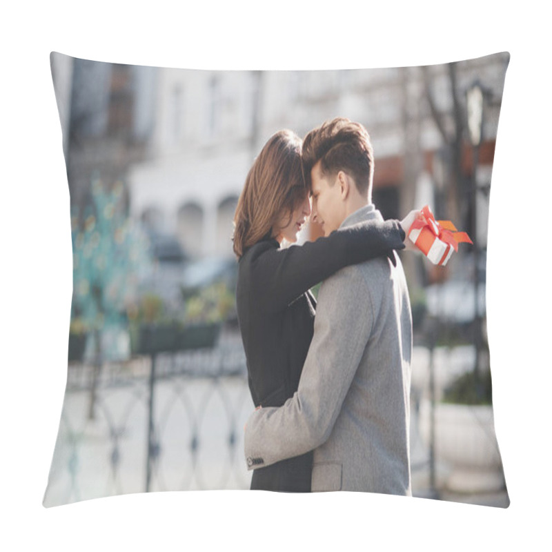 Personality  Holidays And Events. A Gift For The Woman He Loved.Couple In Love. Family Couple Of Man And Sexy Girl, Trust. Slender Man And Woman With Long Blond Hair, Love. Relations Of Happy Family, Future. Loving Couple In The City. Love And Romance. Pillow Covers