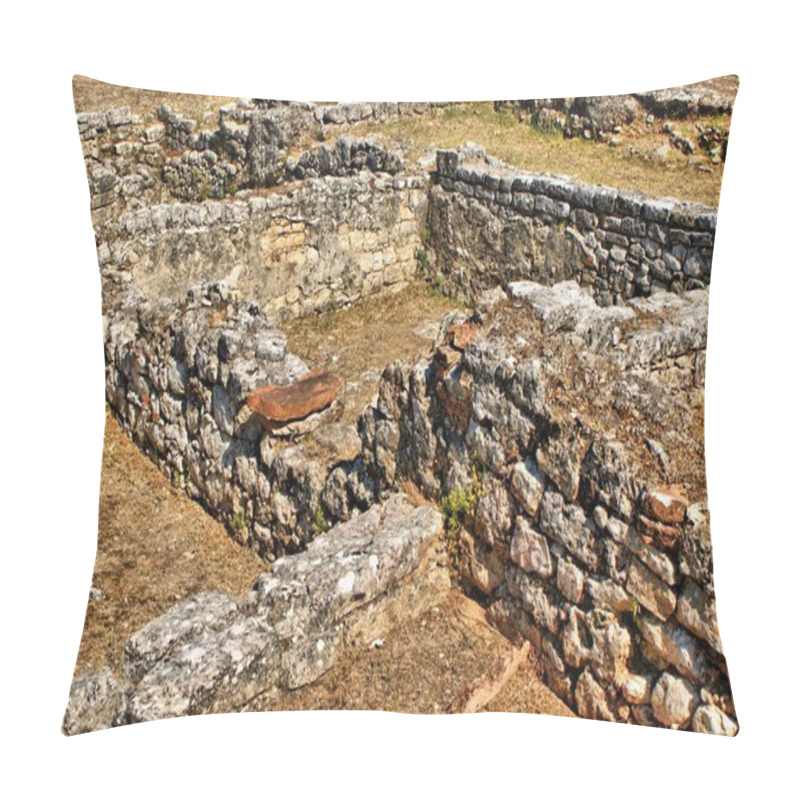 Personality  Portuguese Roman Ruins In Conimbriga Pillow Covers