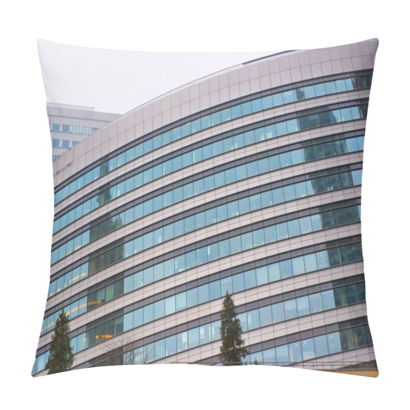 Personality  Modern Architecture, Office Building Pillow Covers