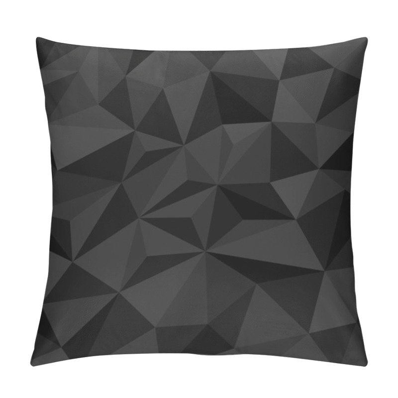 Personality  Abstract Black Background With Triangles Pillow Covers