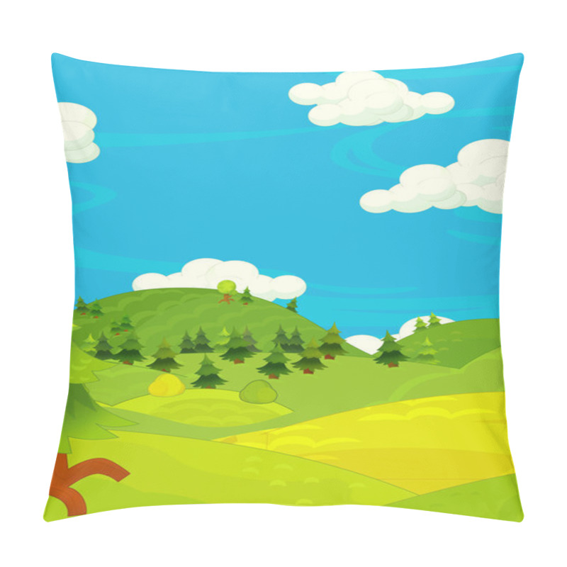 Personality  Cartoon Happy Nature Scene Pillow Covers