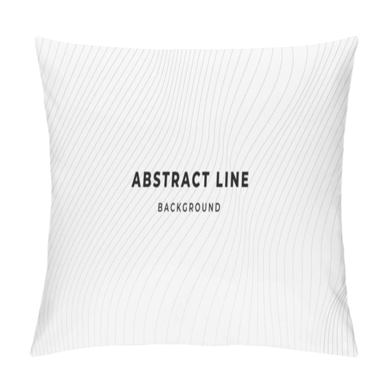 Personality  Abstract Minimalist Background Simple Grey Line, Wavy And Geometry Line Pattern Background Pillow Covers