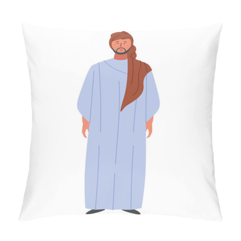 Personality  Bedouin Man Character Isolated Design Pillow Covers