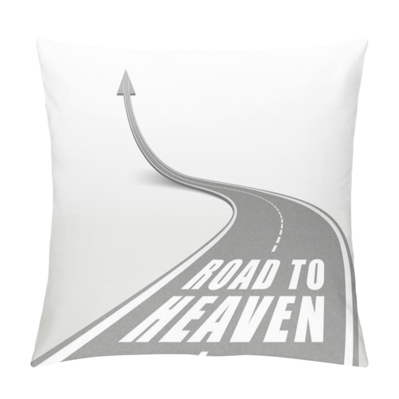 Personality  Road To Heaven Words On Highway Road  Pillow Covers