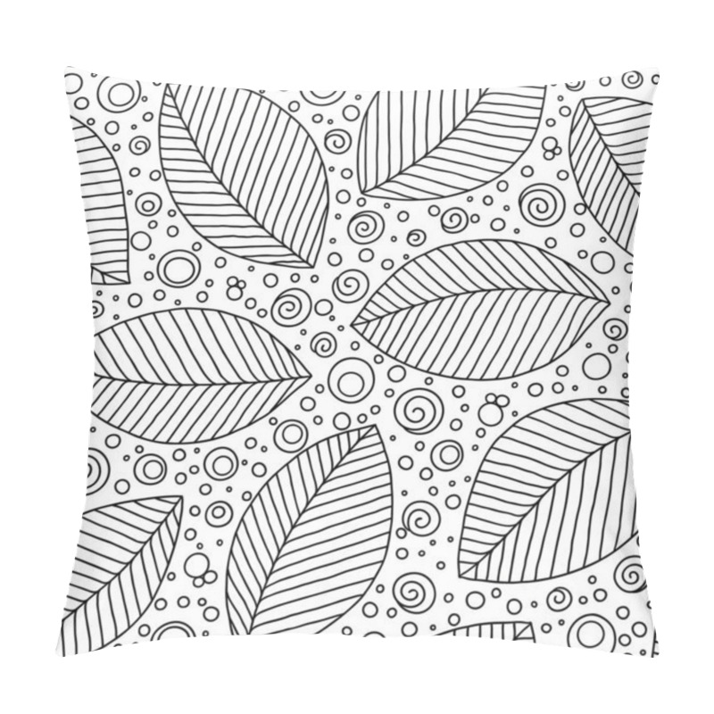 Personality  Graphic Leaves Seamless Pattern.  Pillow Covers