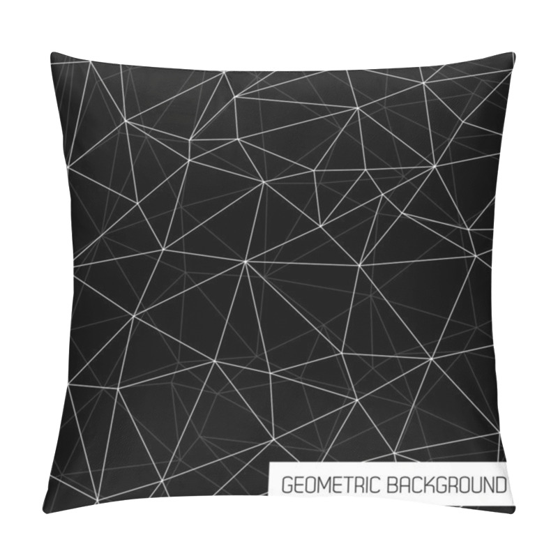 Personality  Vector Seamless Geometric Black And White Pattern Pillow Covers