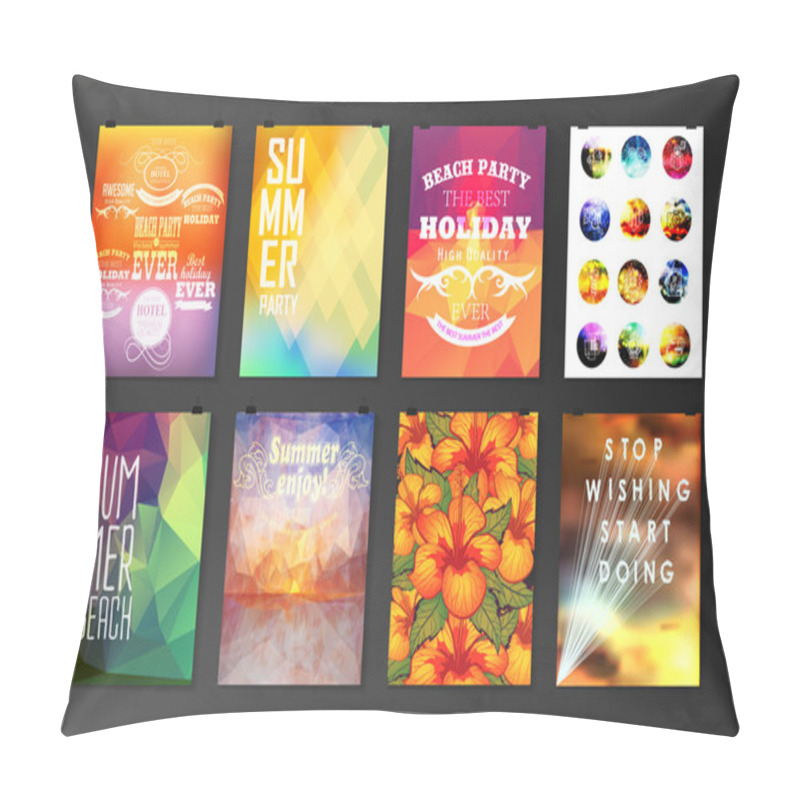 Personality  Typographical Poster, Retro Design Pillow Covers