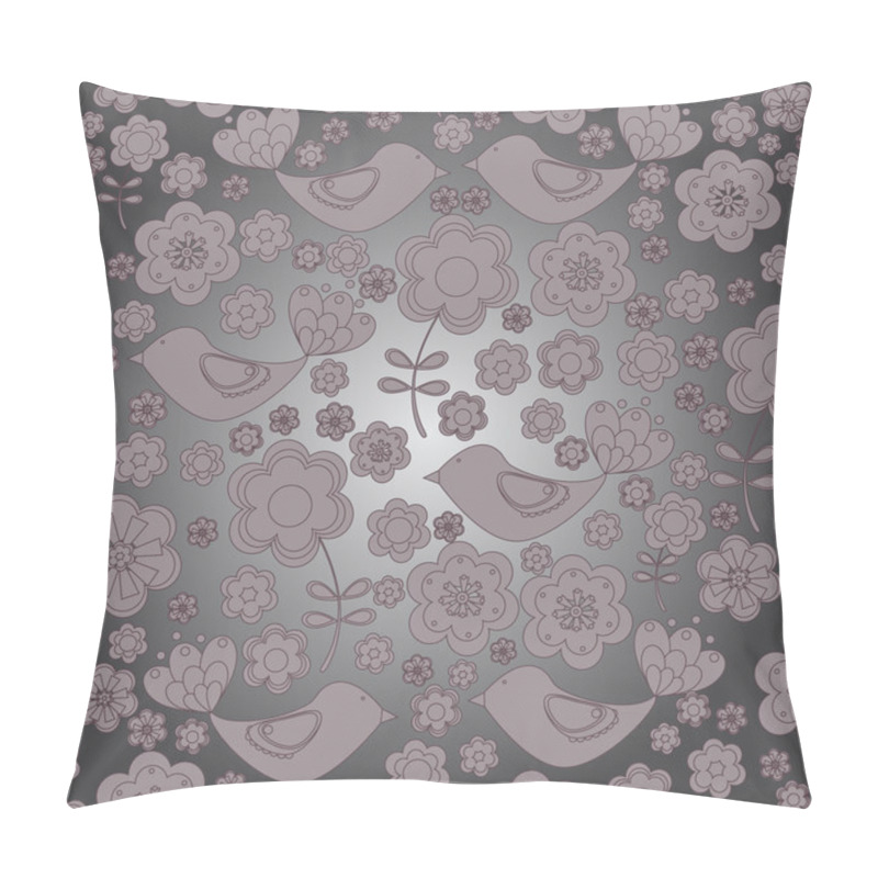 Personality  Floral Seamless Background. Vector Eps10 Illustration Pillow Covers