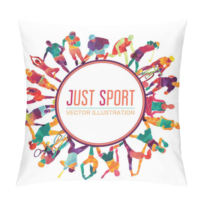 Personality  Sport Background Vector Illustration  Pillow Covers