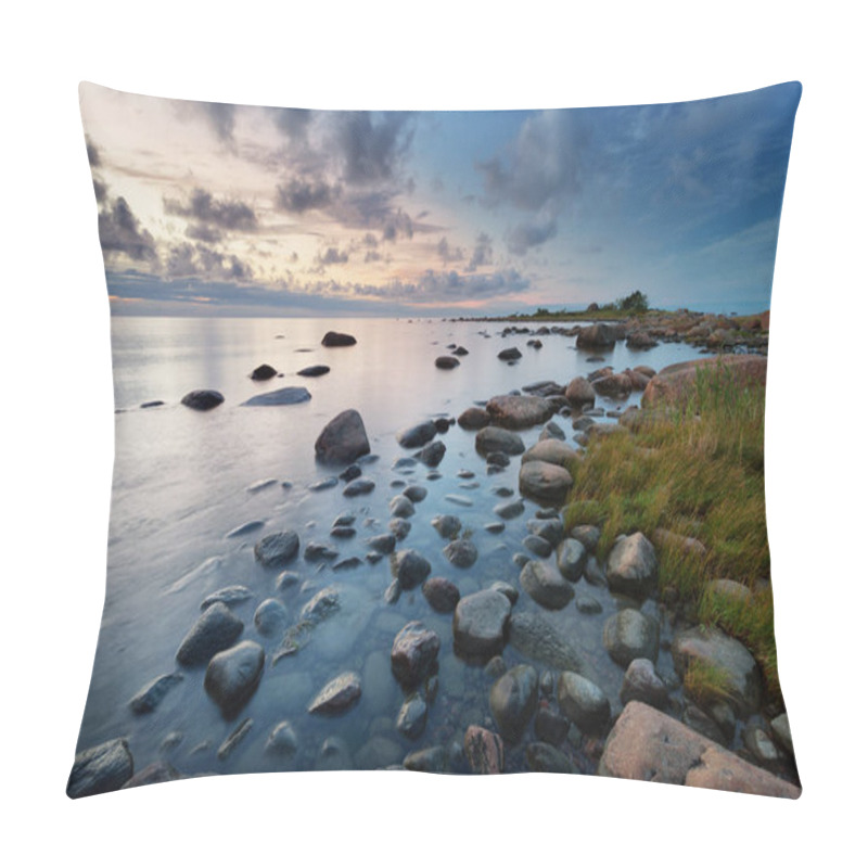 Personality  Rocky Shores At The See Pillow Covers