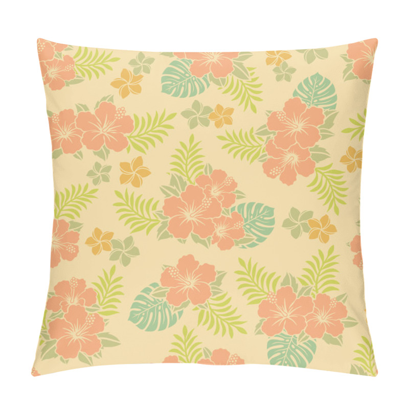 Personality  Hibiscus Pattern Pillow Covers