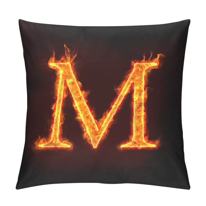 Personality  Fire Alphabets, M Pillow Covers