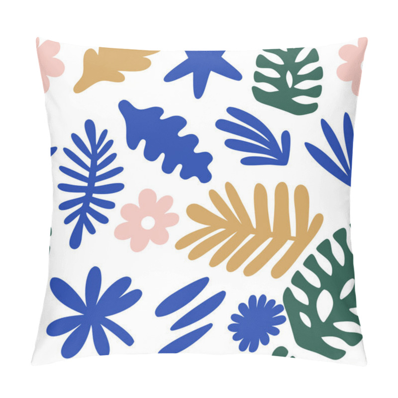 Personality  Tremdy Pattern  Background With Abstract Floral And Leaf Patterns Pillow Covers