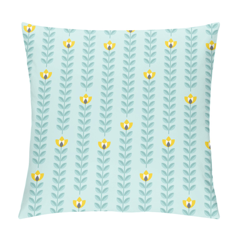 Personality  Retro Floral Pattern, Geometric Seamless Flowers Pillow Covers