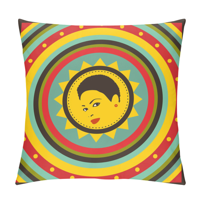 Personality  Summer Cover With Yellow Sun. Pillow Covers