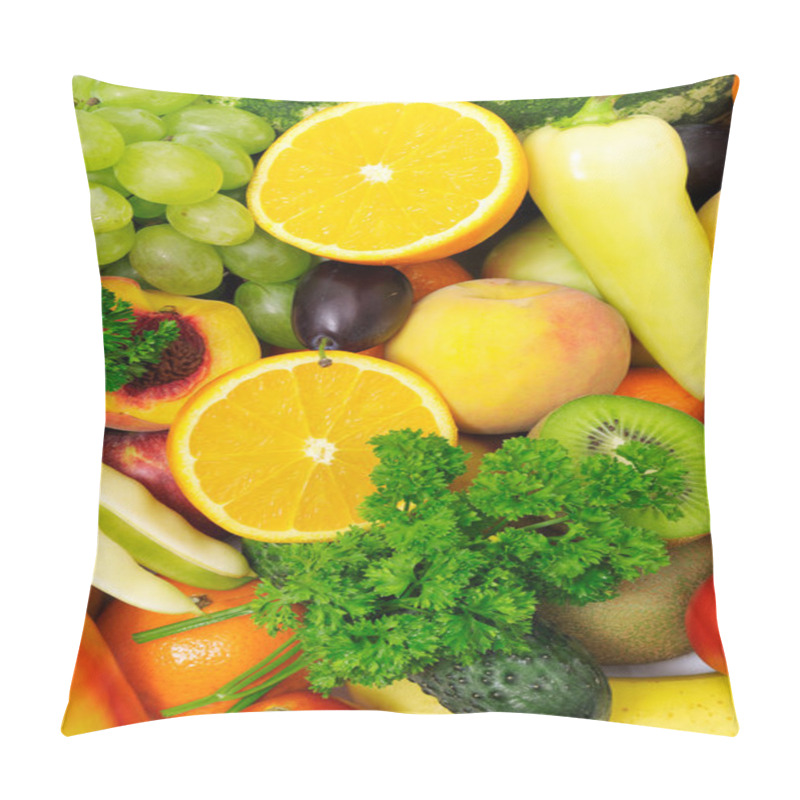 Personality  Fresh Fruits And Vegetables Pillow Covers