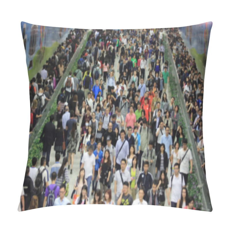 Personality  People In Peaking Hour Blurred Pillow Covers