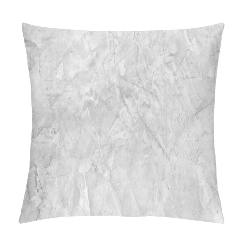 Personality  Polished Cement Concrete Wall Texture And Background In Black And White Loft Style Design. Pillow Covers