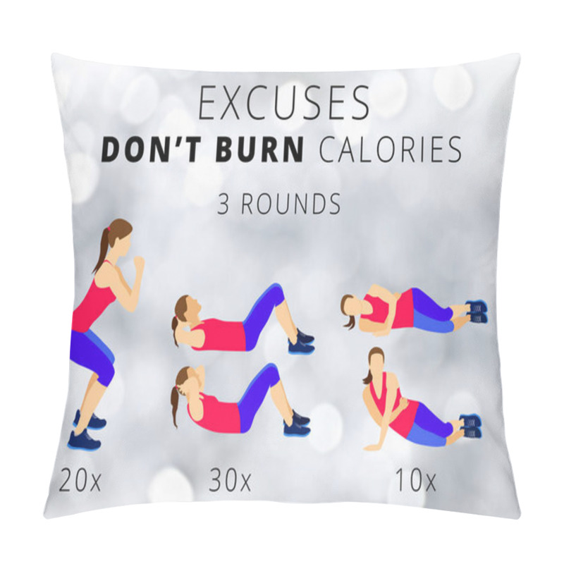 Personality  Fitness Motivation Quotes Pillow Covers