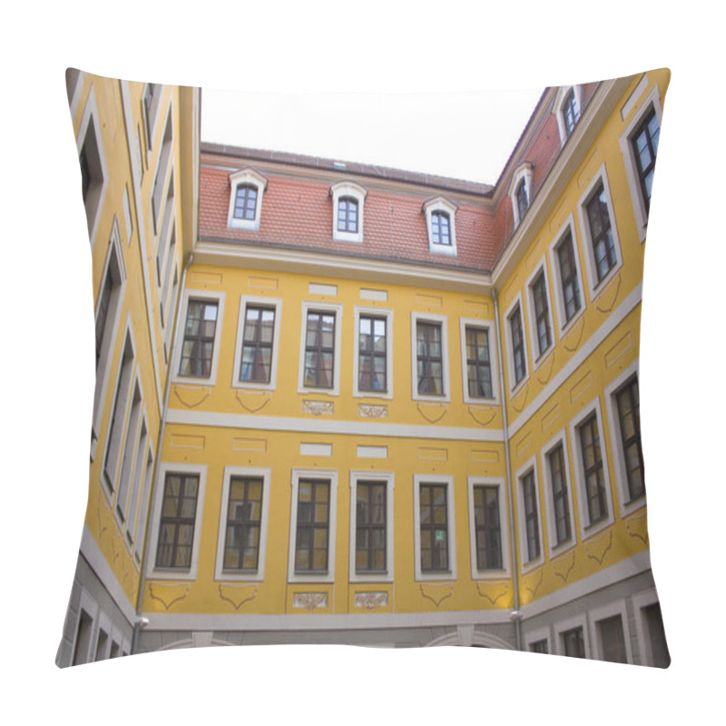 Personality  LEIPZIG, GERMANY - 9 March, 2020: Courtyard Of Bach Museum In Leipzig Pillow Covers