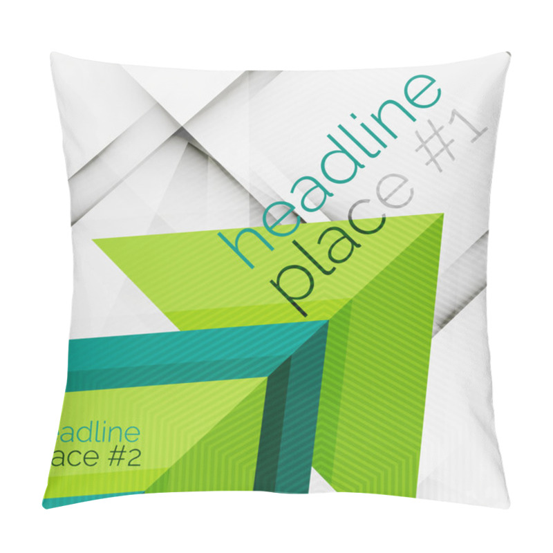 Personality  Business Futuristic Triangle Composition Pillow Covers