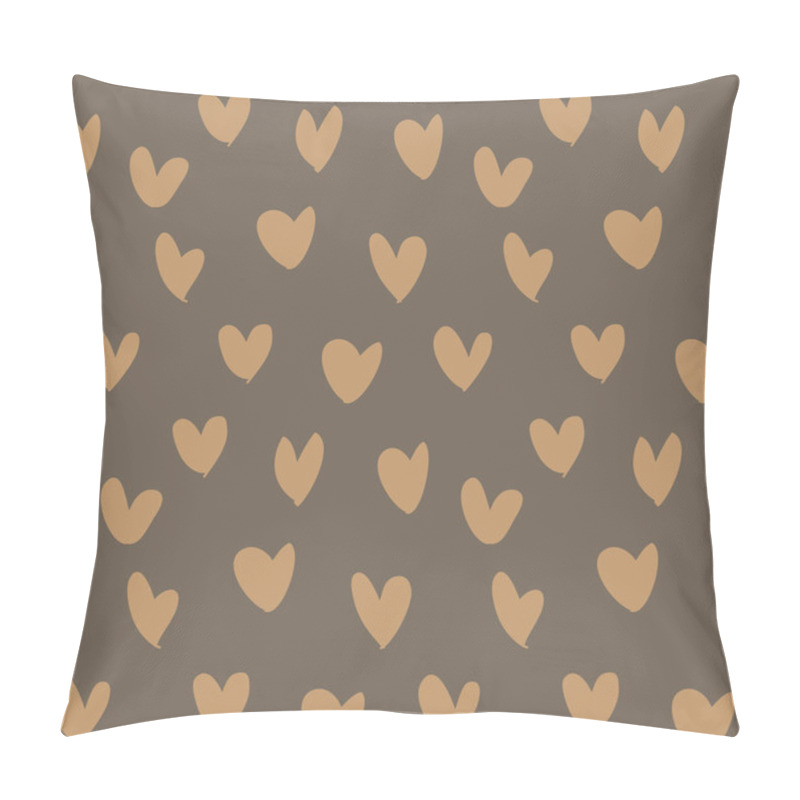 Personality  Heart Shape Brush Strokes Seamless Pattern Pillow Covers