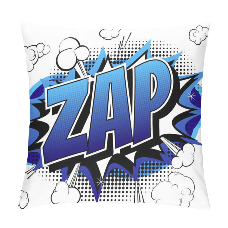 Personality  Zap - Comic Book, Cartoon Expression. Pillow Covers