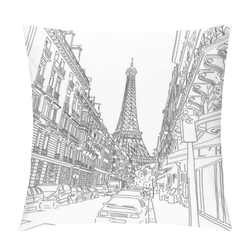 Personality  Eiffel Tower View Pillow Covers