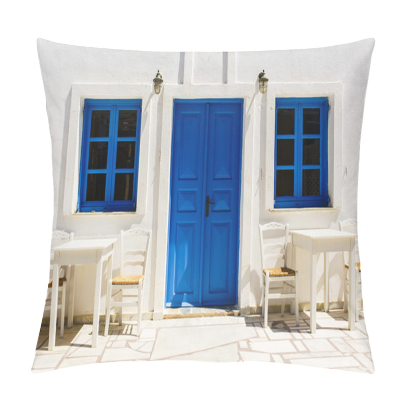 Personality  Oia Typical Architecture Pillow Covers