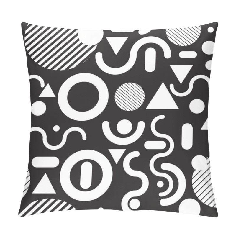 Personality  Seamless Pattern Black And White Pillow Covers