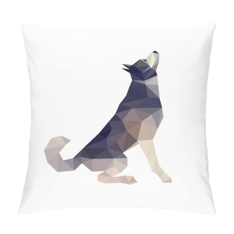 Personality  Husky Dog Illustration Pillow Covers