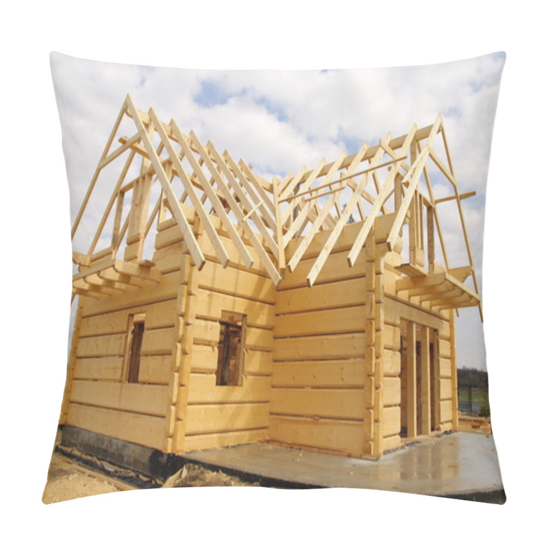 Personality  Ecological Wooden House Pillow Covers