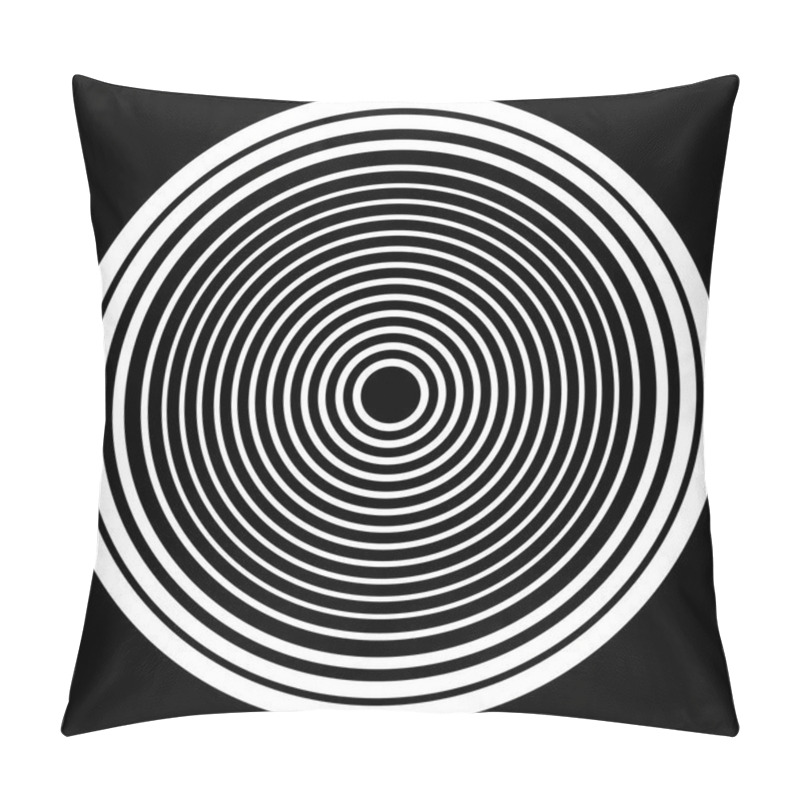 Personality  Concentric Rings Circular Pattern Pillow Covers