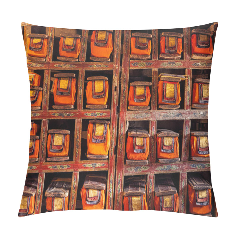 Personality  Folios Of Old Manuscripts In Buddhist Monastery Pillow Covers