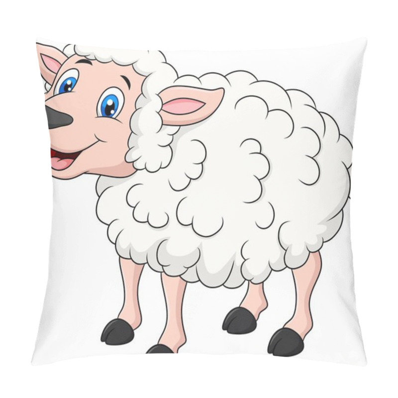 Personality  Cute Sheep Animal Cartoon Illustration Pillow Covers