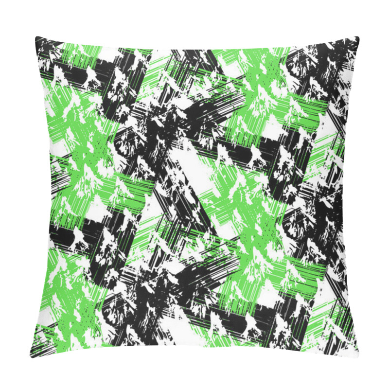 Personality  Grunge Hand Painted Abstract Pattern Pillow Covers