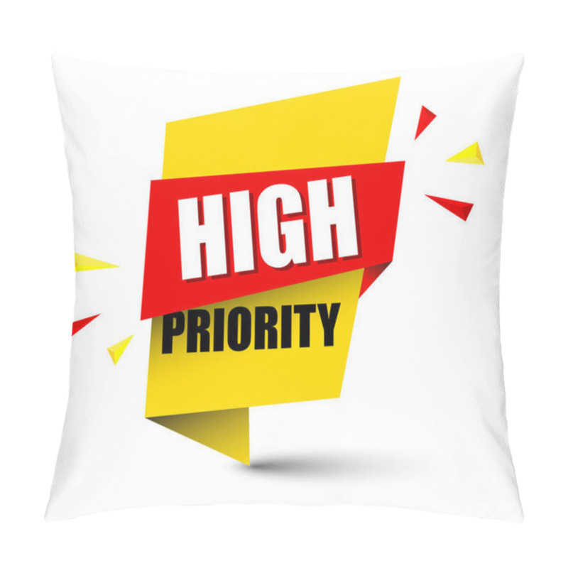 Personality  Yellow Banner Banner High Priority Pillow Covers