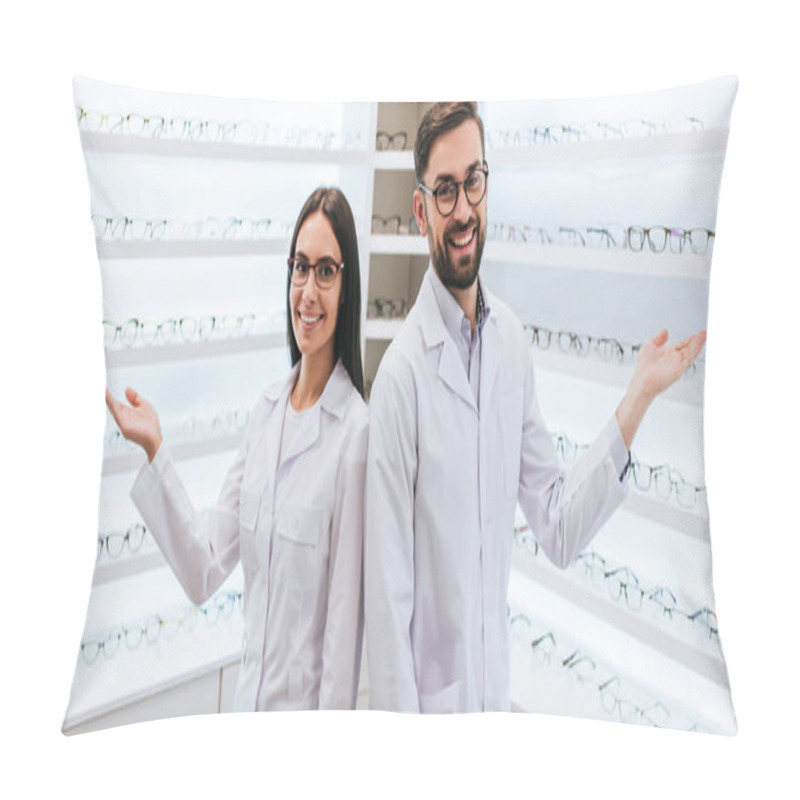 Personality  Doctors In Ophthalmology Clinic Pillow Covers