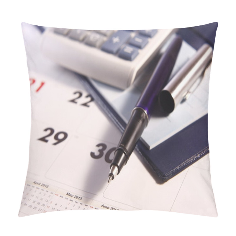 Personality  Pen, Calculator, Calendar And Cheque Book Pillow Covers