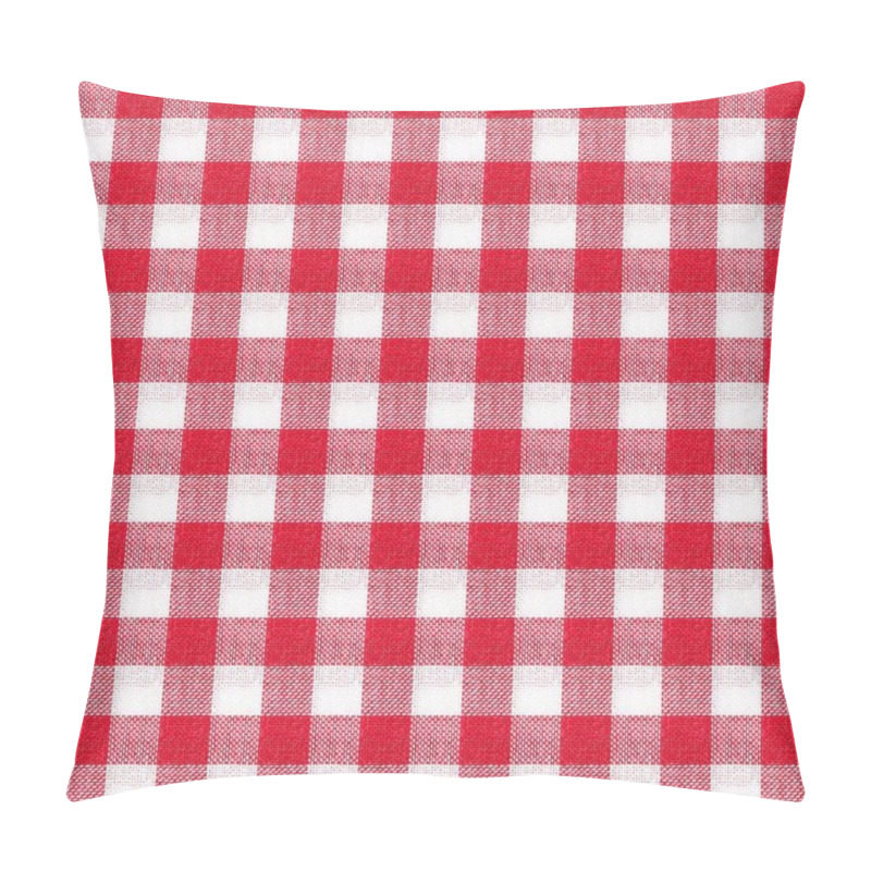 Personality  Red And White Tablecloth Texture Wallpaper Pillow Covers