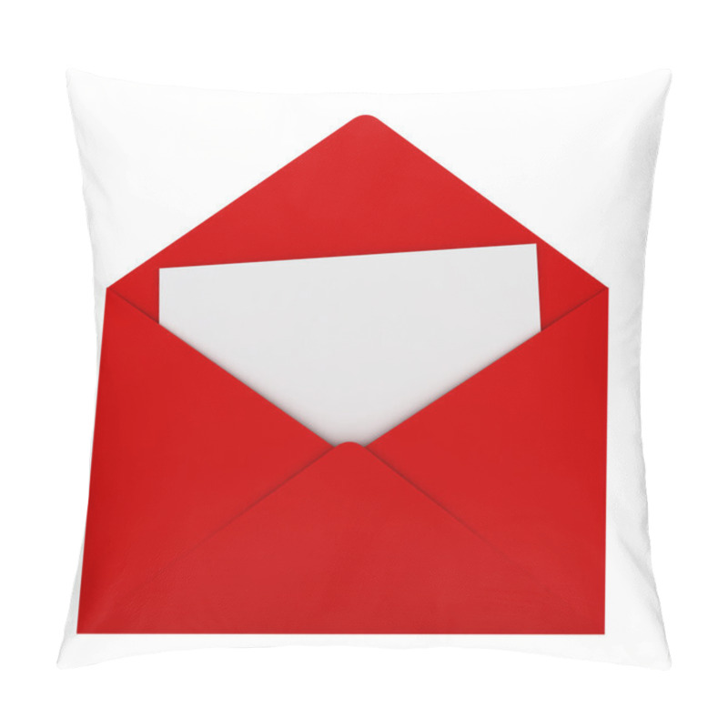 Personality  Red Envelope With Sheet Of Paper Pillow Covers