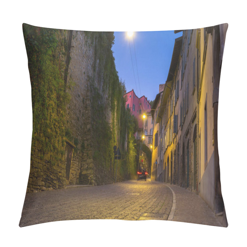 Personality  Beautiful Architecture Of The Bergamo Old Town At Dawn, Italy Pillow Covers