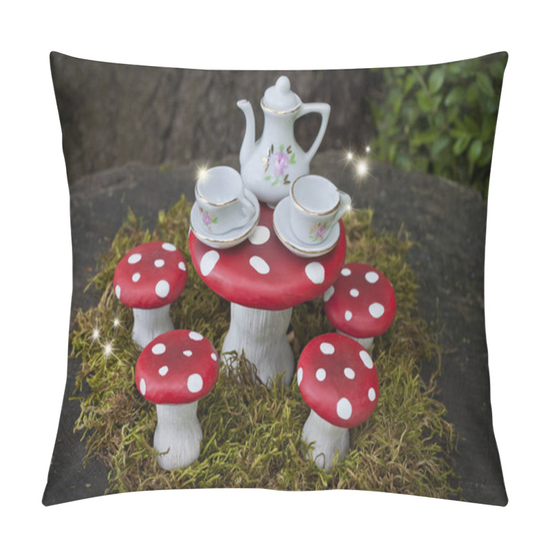 Personality  Tea Party With Fairies In Forest  Pillow Covers