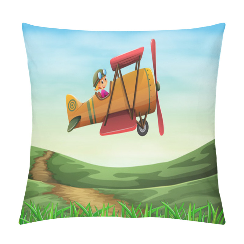 Personality  A Pilot Flying A Propeller Pillow Covers