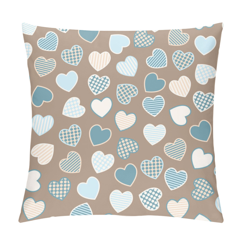 Personality  Seamless Vector Pattern With Hearts Pillow Covers