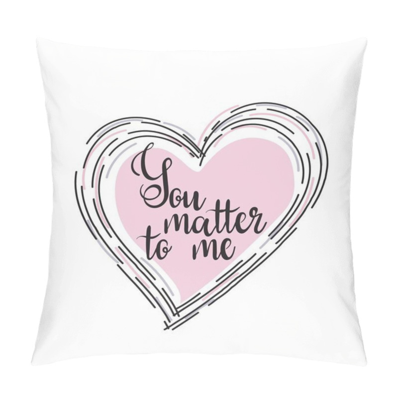 Personality  Hand Drawn Lettering Card. Pillow Covers