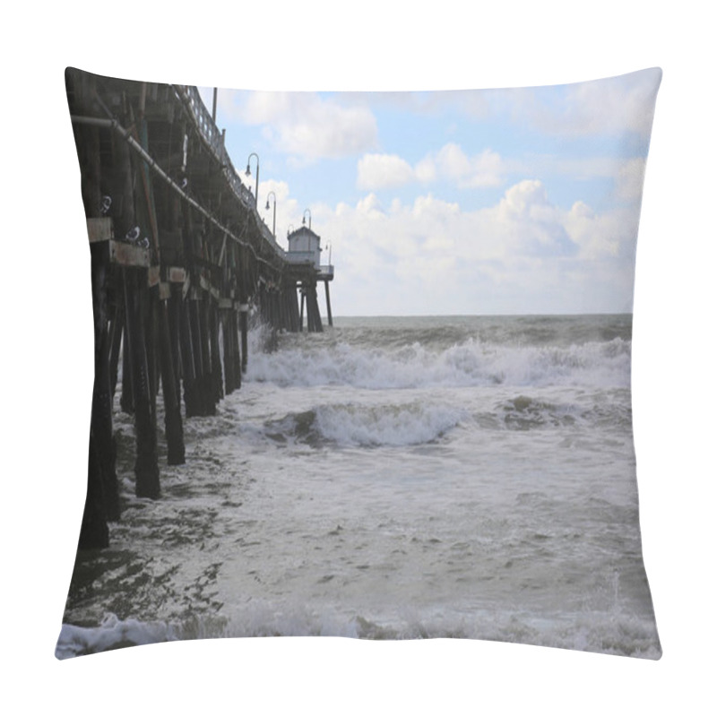 Personality  Ocean. Pier. Pacific Ocean. Atlantic Ocean. Huntington Beach Pier. Seal Beach Pier. Underneath The Huntington Beach Pier. Waves. Ocean Tide. Huntington Beach Pier Home Of The Greatest Surfing In The Untied States. Surf City. Huntington Beach Pier.  Pillow Covers