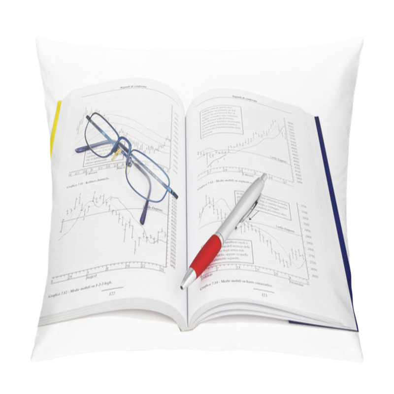 Personality  Studying Economy With Trader Book Pillow Covers