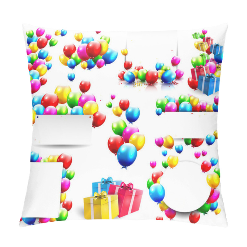 Personality  Big Vector Birthday Set Pillow Covers