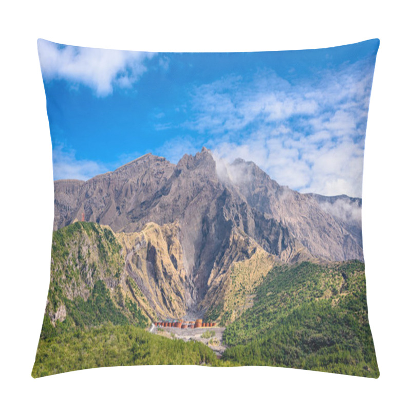 Personality  Sakurajima Volcano Crater In Kagoshima, Japan. Pillow Covers